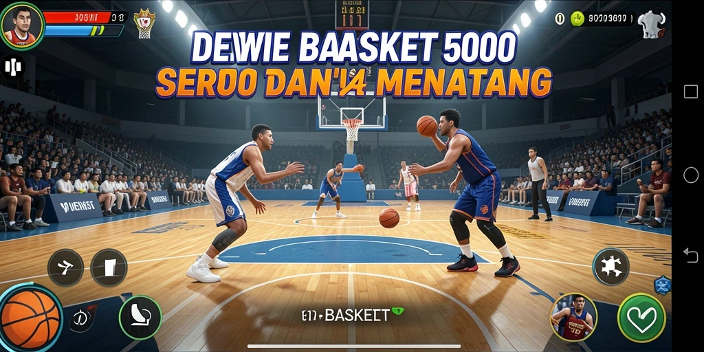 Tampilan antarmuka game Basket yang menarik dan interaktif.