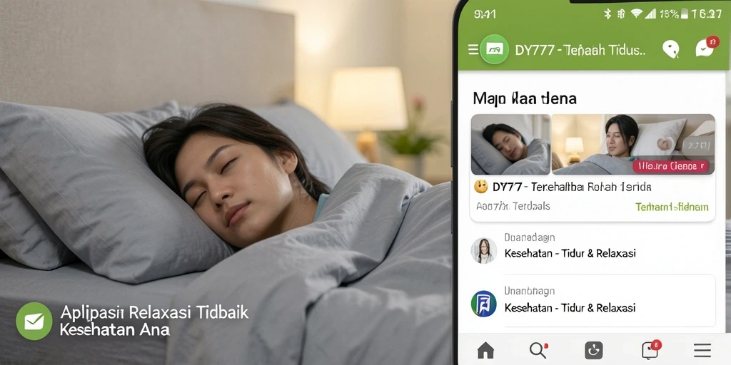 Antarmuka DY777 yang sederhana dan menenangkan untuk tidur.