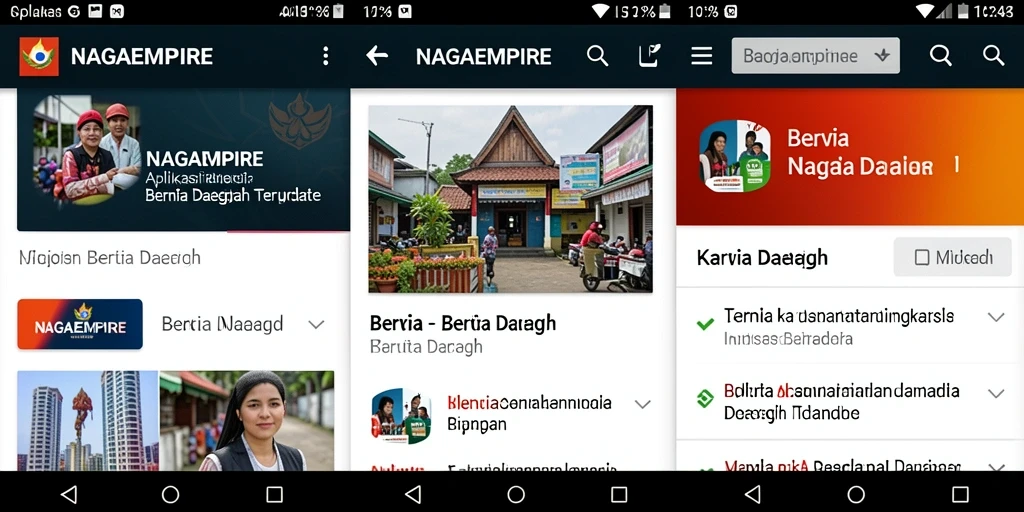 Tampilan antarmuka NAGAEMPIRE yang informatif dan menarik.