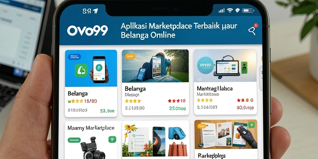 Antarmuka OVO99 yang menarik dan fungsional untuk belanja online.