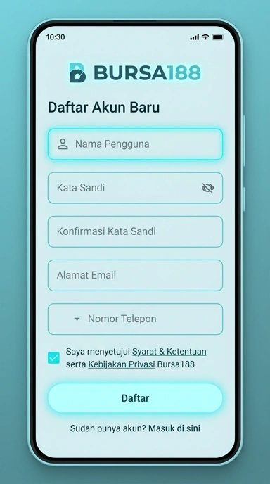 Panduan Registrasi Akun bursa188 untuk Android